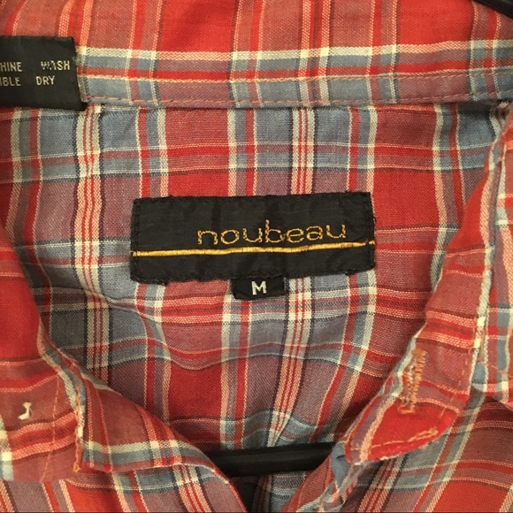 Vintage plaid button down - Picture 3 of 4